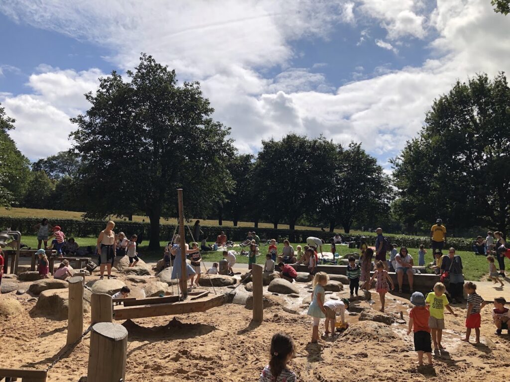 sand pit at Greenwich Park Playground