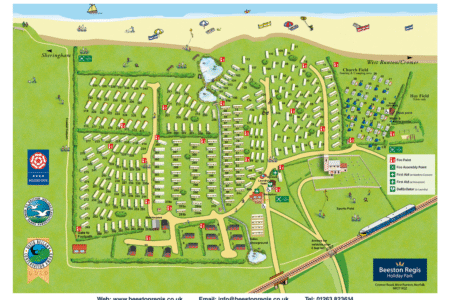Beeston Regis Holiday Park Map