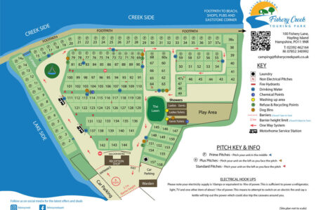 Fishery Creek Touring Park Map
