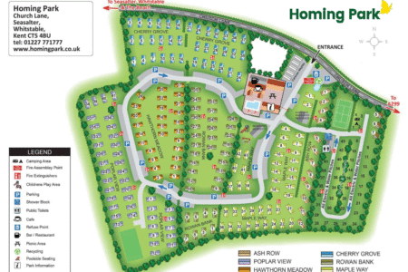 Homing Park Site Map