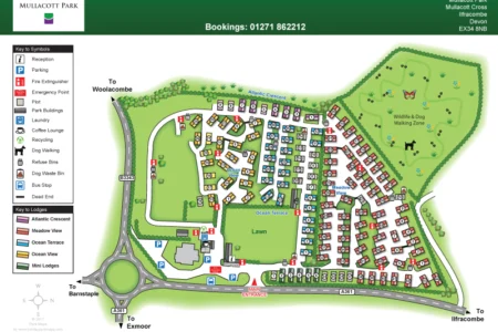 Mullacott Park Site Map
