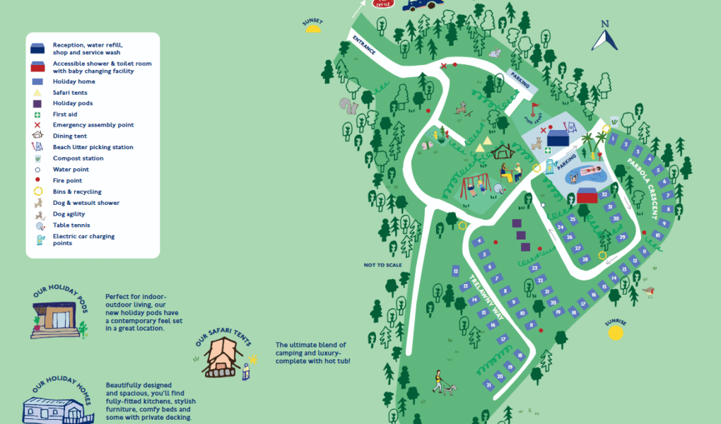 Parbola Holiday Park Map