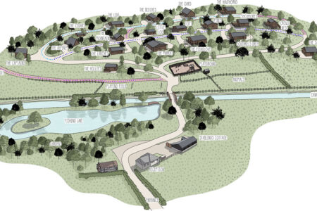 Penllwyn Lodges Site Map