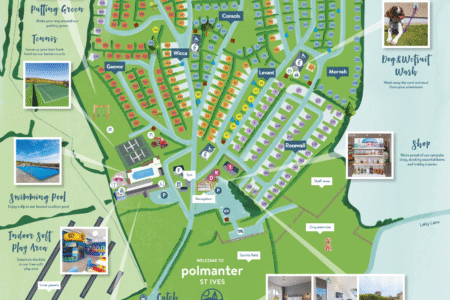 Polmanter Touring Park Map