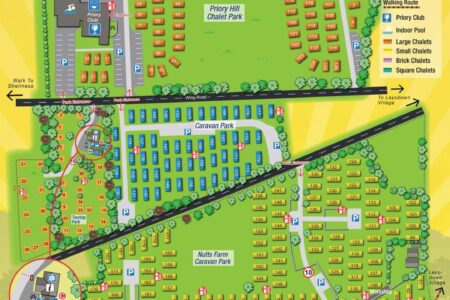 Priory Hill Holiday Park Map