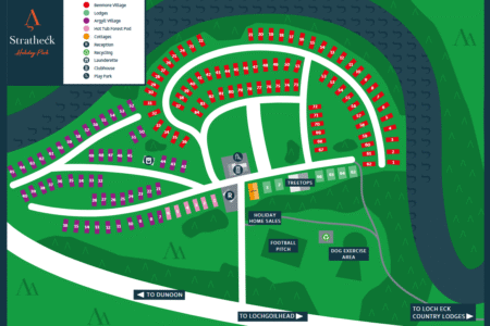 Stratheck Holiday Park Map
