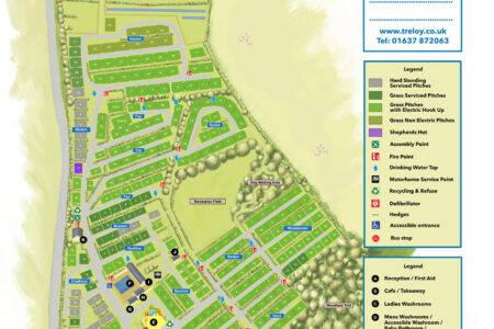 Treloy Touring Park Map