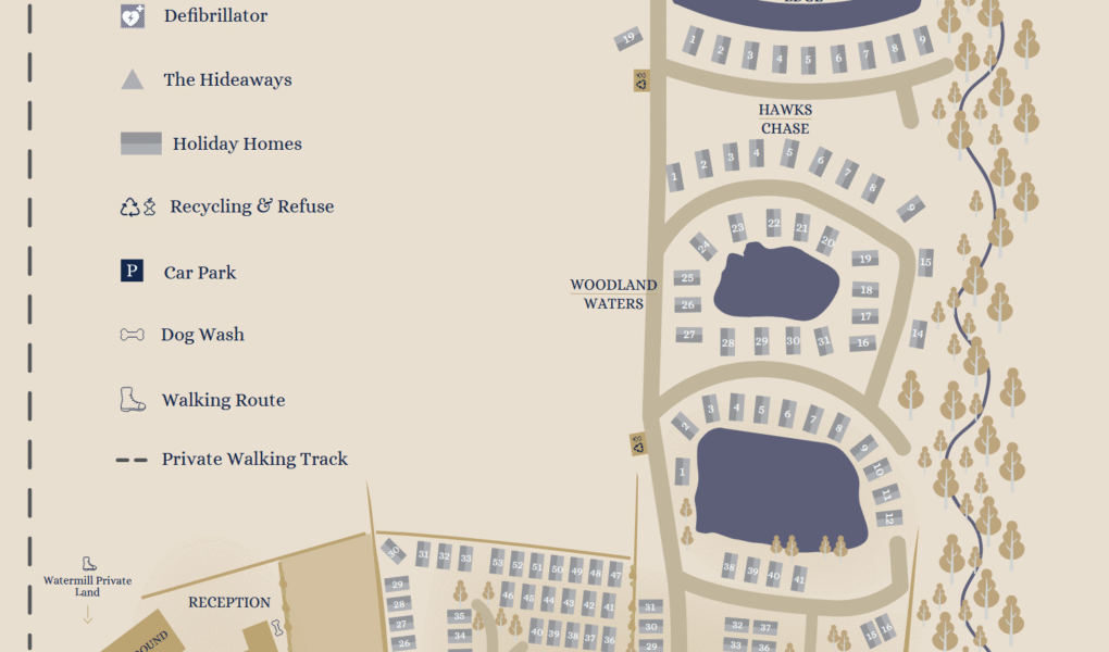 Watermill Leisure Park Map
