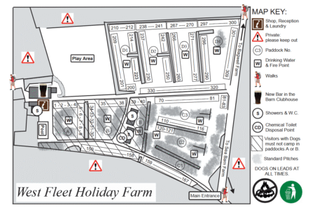 West Fleet Holiday Farm Map