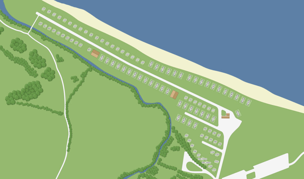 banff links caravan park map