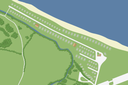 banff links caravan park map