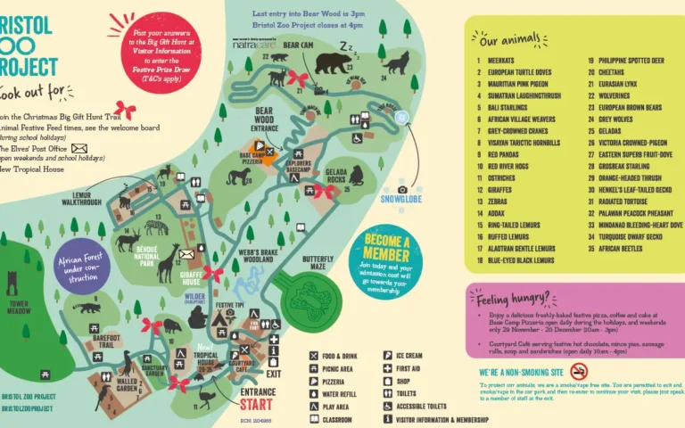 Bristopl Zoo Map
