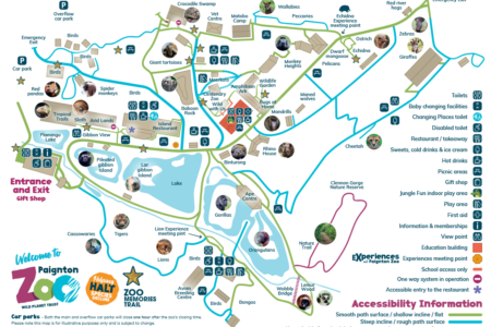 paignton zoo map