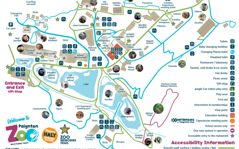 paignton zoo map