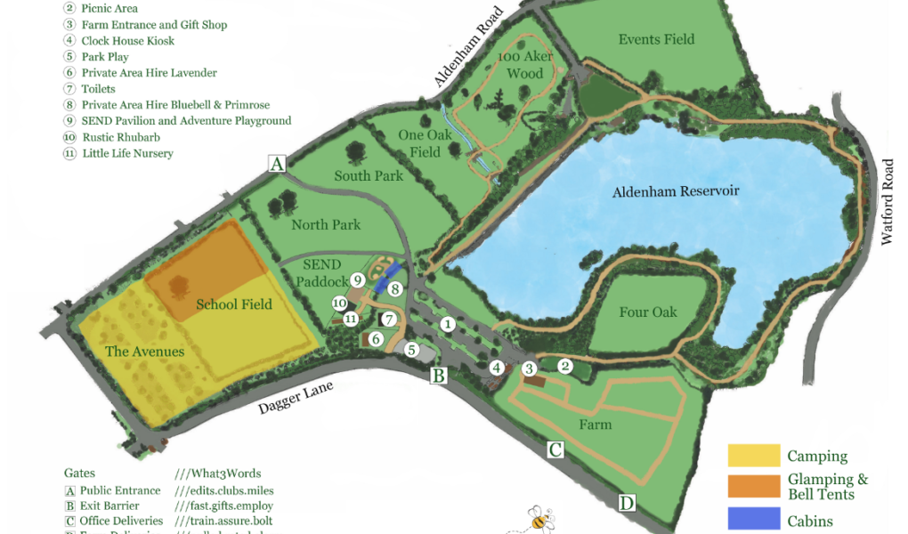Aldenham Country Park Map