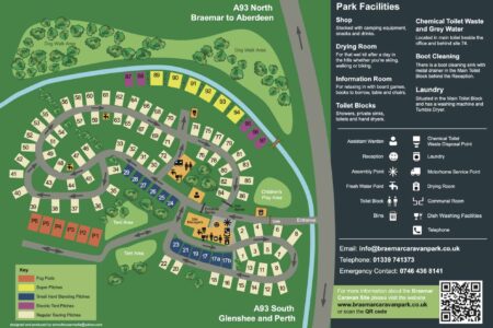 Braemar Caravan Park Site Map