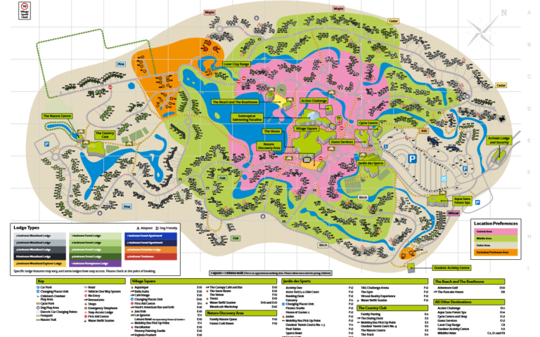Center Parcs Sherwood Forest Map
