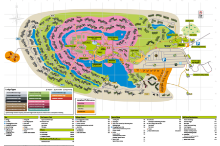Centre Parcs Elveden Forest village map