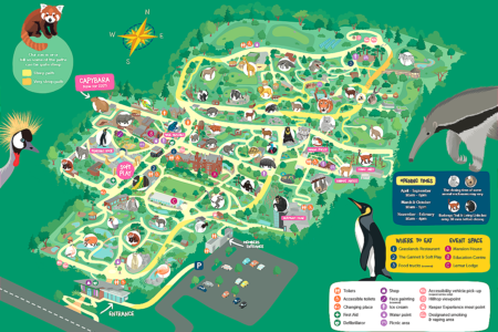 Edinburgh Zoo Map
