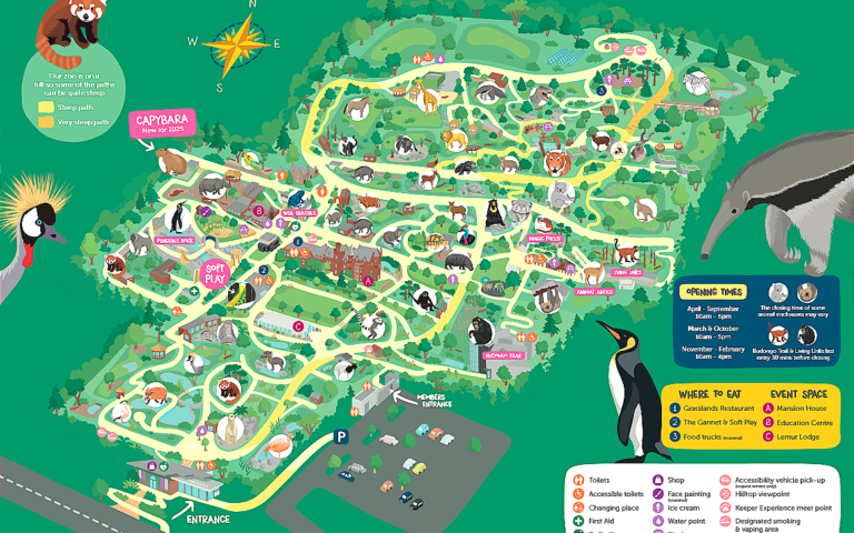 Edinburgh Zoo Map