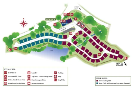 Llanberis Touring Park Site Map
