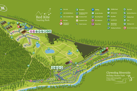 Red Kite Touring Park Map