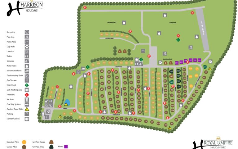Royal Umpire Caravan Park Map