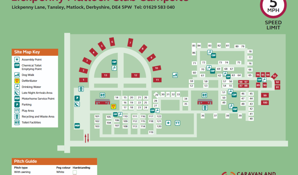 lickpenny caravan park map