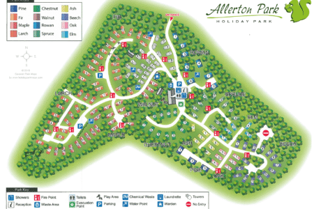 Allerton Park Holiday Park Map