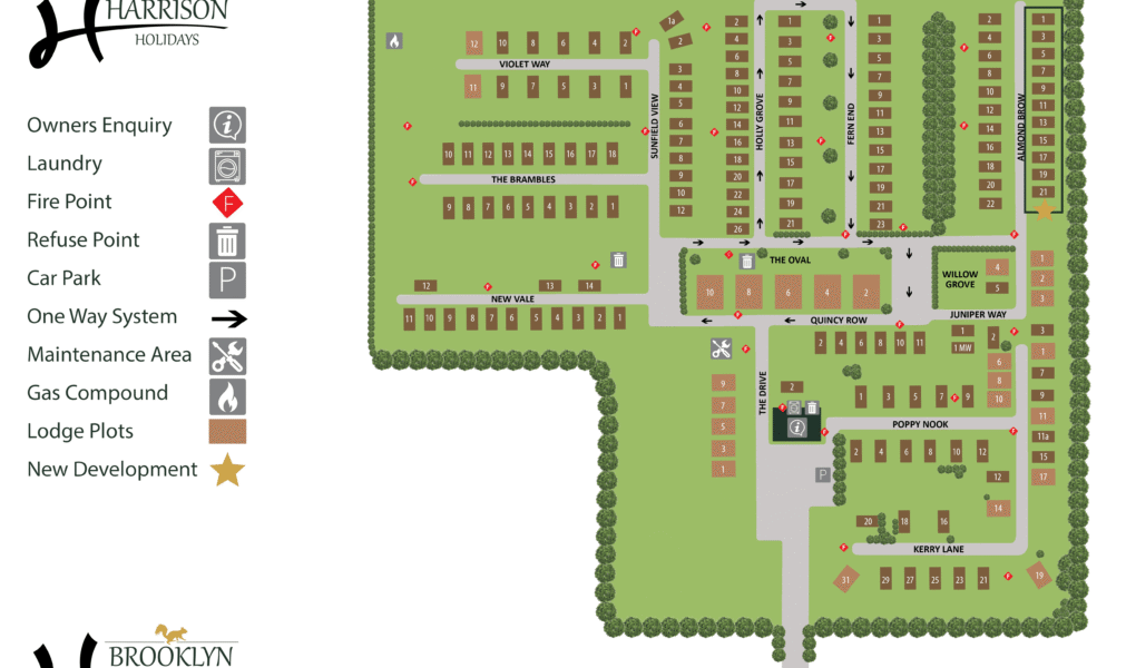 Brooklyn Holiday Park Map