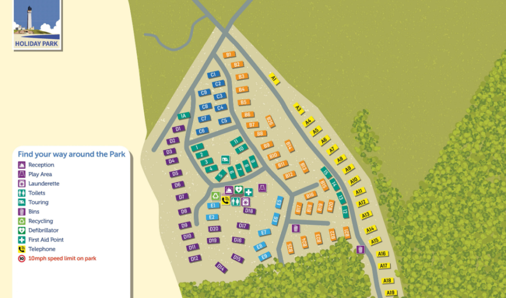 Burghead Holiday Park Map