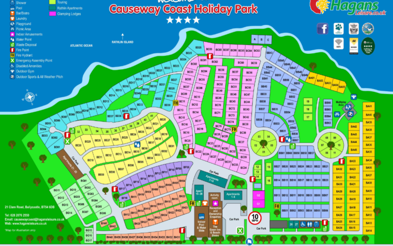 Causeway Coast Holiday Park Map