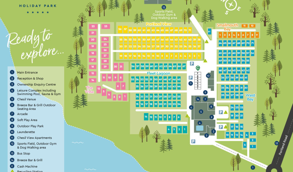 Chesil Beach Holiday Park Map