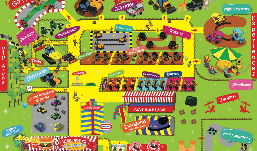 Diggerland Devon Map Scaled