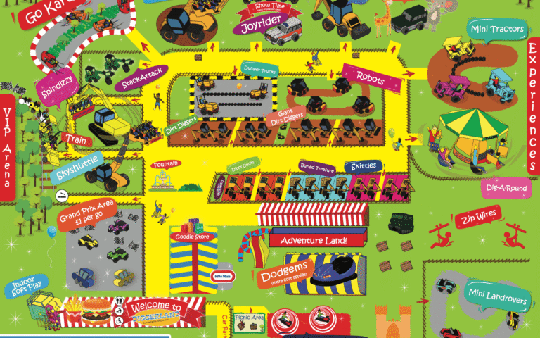 Diggerland Devon Map Scaled
