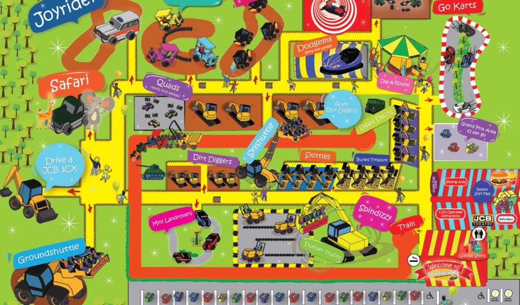 Diggerland Durham Map Scaled