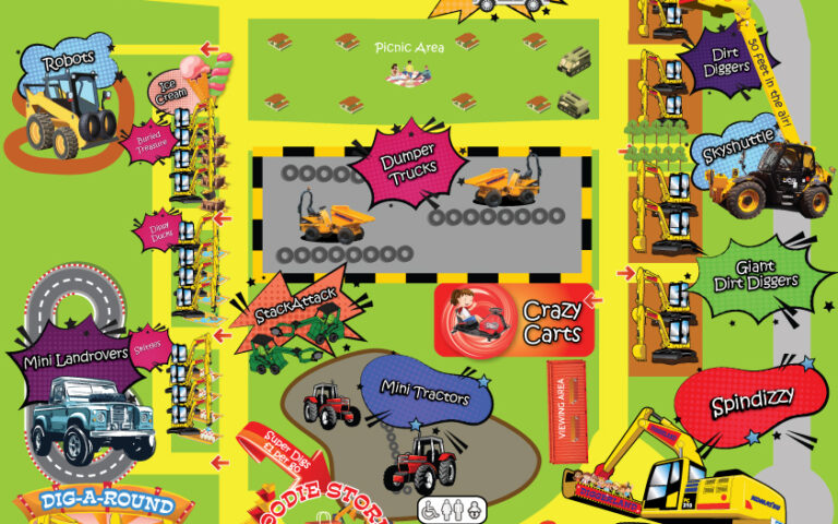 Diggerland Yorkshire Map Scaled