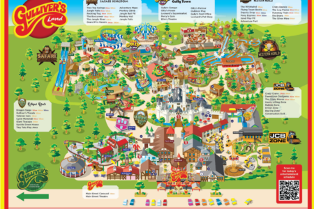 Gulliver's Land Theme Park Map Scaled