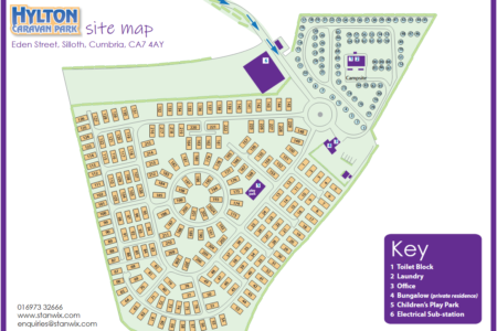 Hylton Park Silloth Site Map