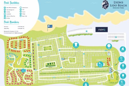 Lyons Lido Beach Holiday Park Map