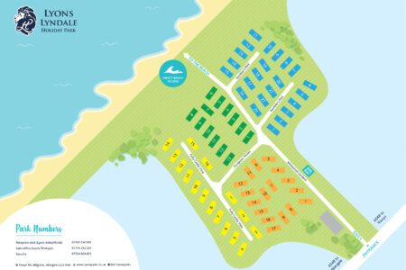 Lyons Lyndale Holiday Park Map