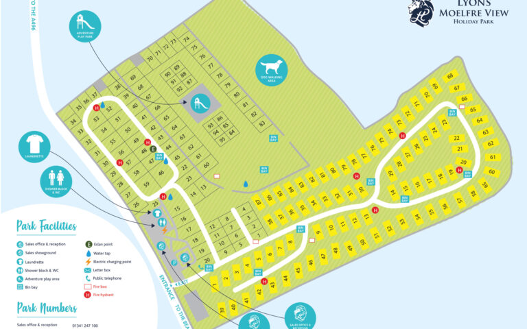 Lyons Moelfre View Holiday Park Map