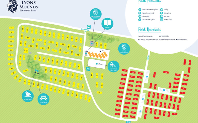 Lyons Mounds Holiday Park Map