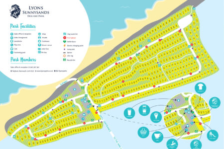 Lyons Sunnysands Holiday Park Map