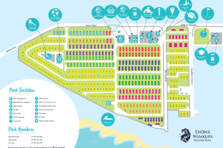 Lyons Winkups Holiday Park Map