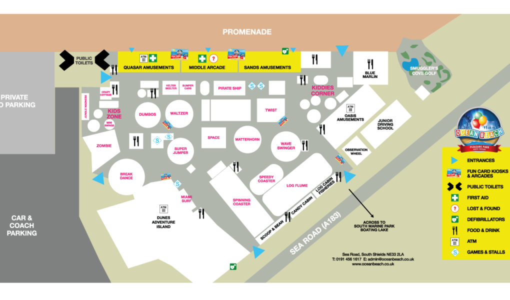 Ocean Beach Pleasure Park Map Scaled