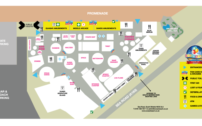 Ocean Beach Pleasure Park Map Scaled