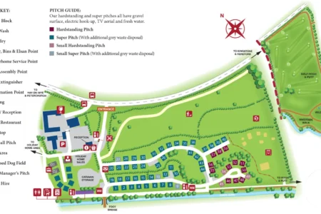 Poston Mill Touring Park Map