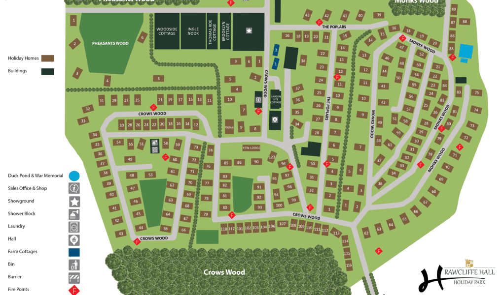 Rawcliffe Hall Holiday Park Map