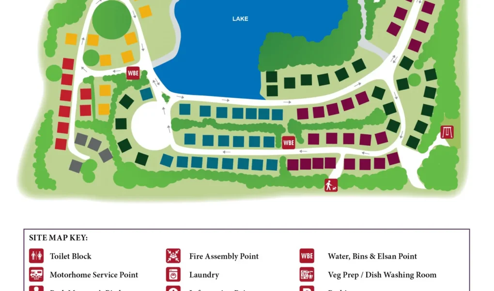 Stanmore Hall Touring Park Map
